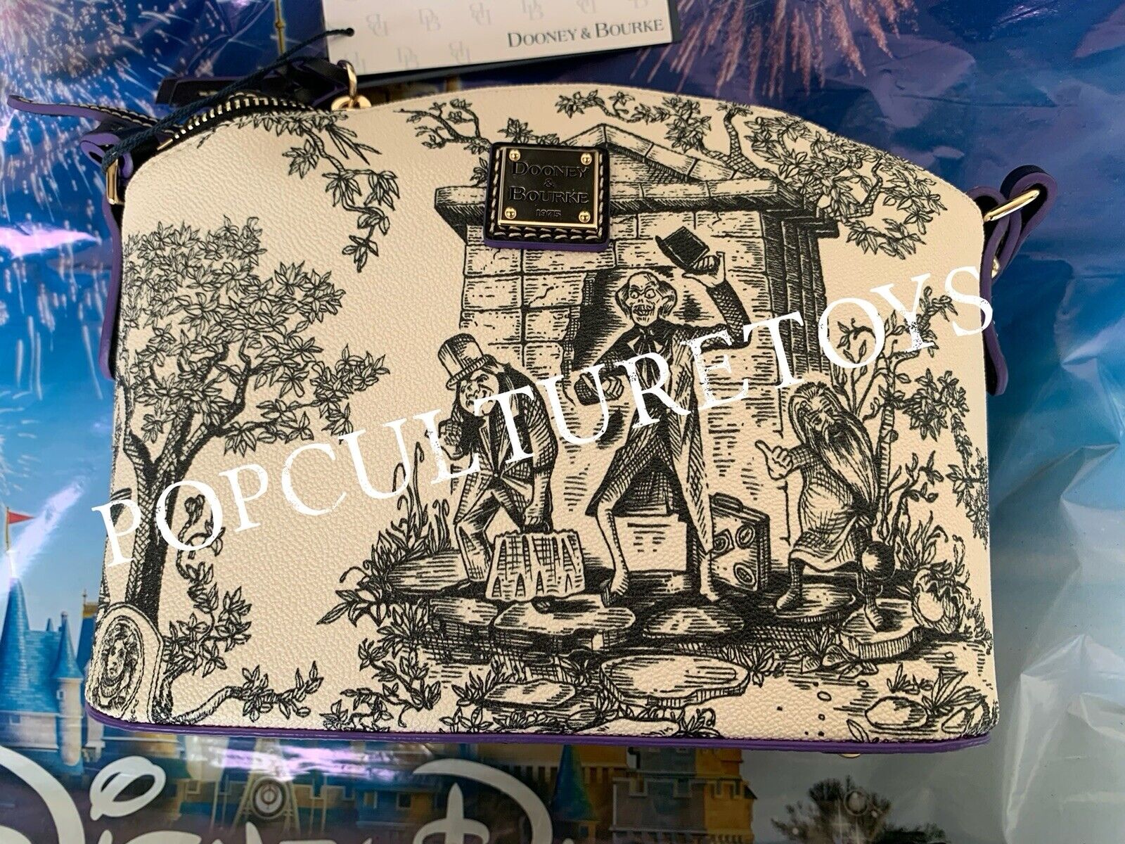 Disney Parks 2024 Dooney & Bourke Sketch The Haunted Mansion Crossbody Bag Purse