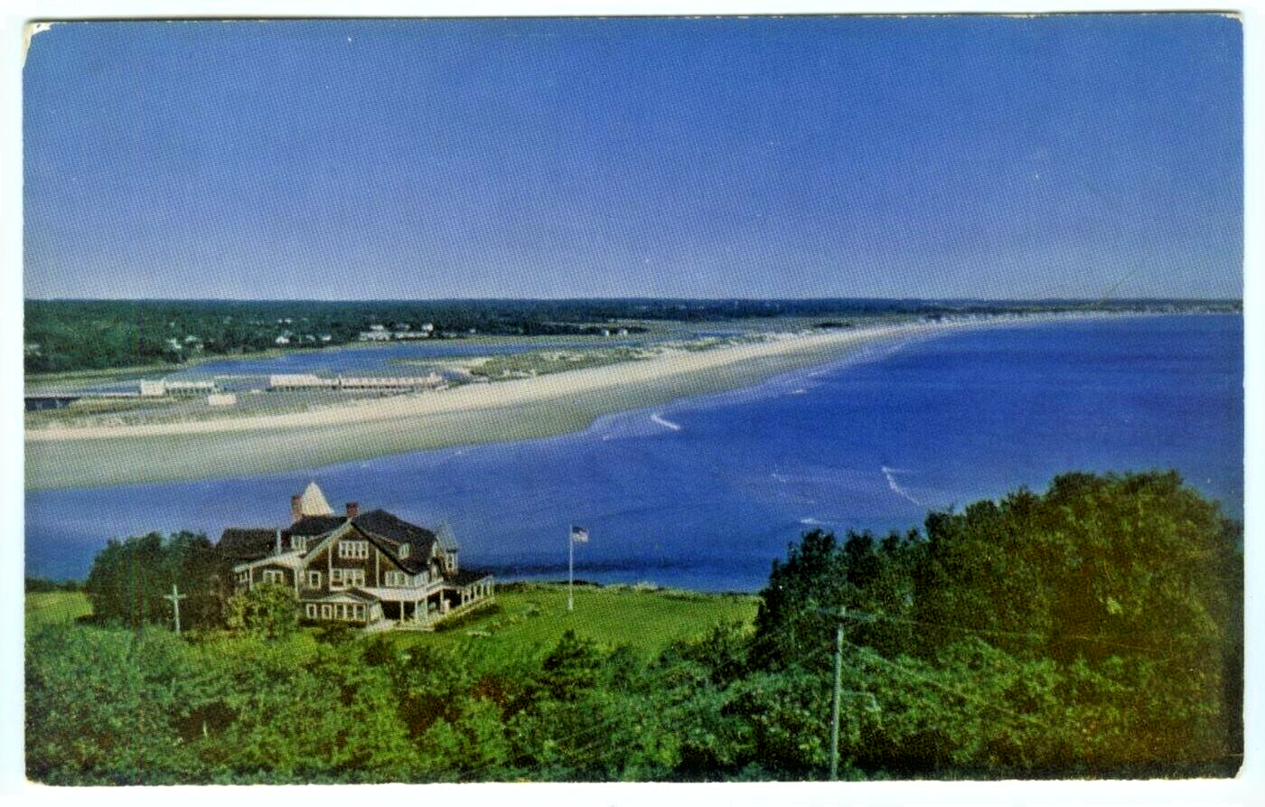 Ogunquit Maine ME Beachmere Inn and Apartments on Marginal Way Vintage Postcard