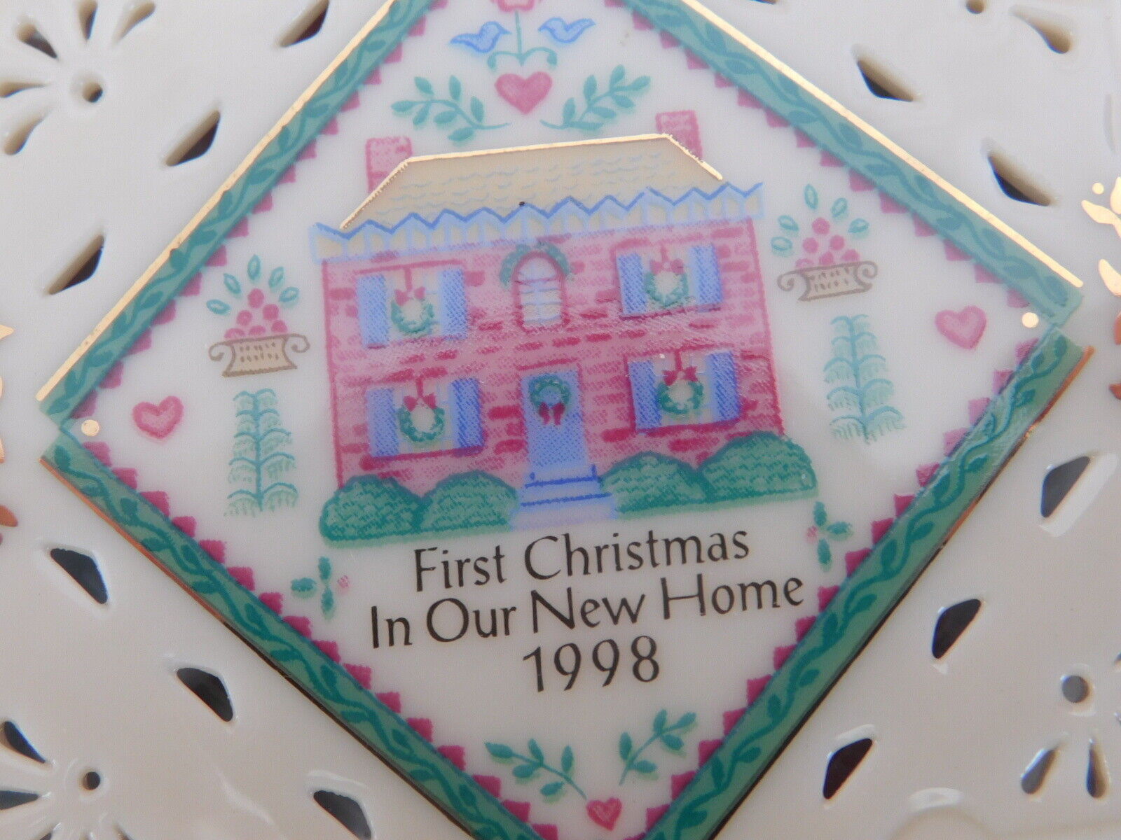 Lenox 1998 Christmas Ornament First Christmas In Our New Home - In Box