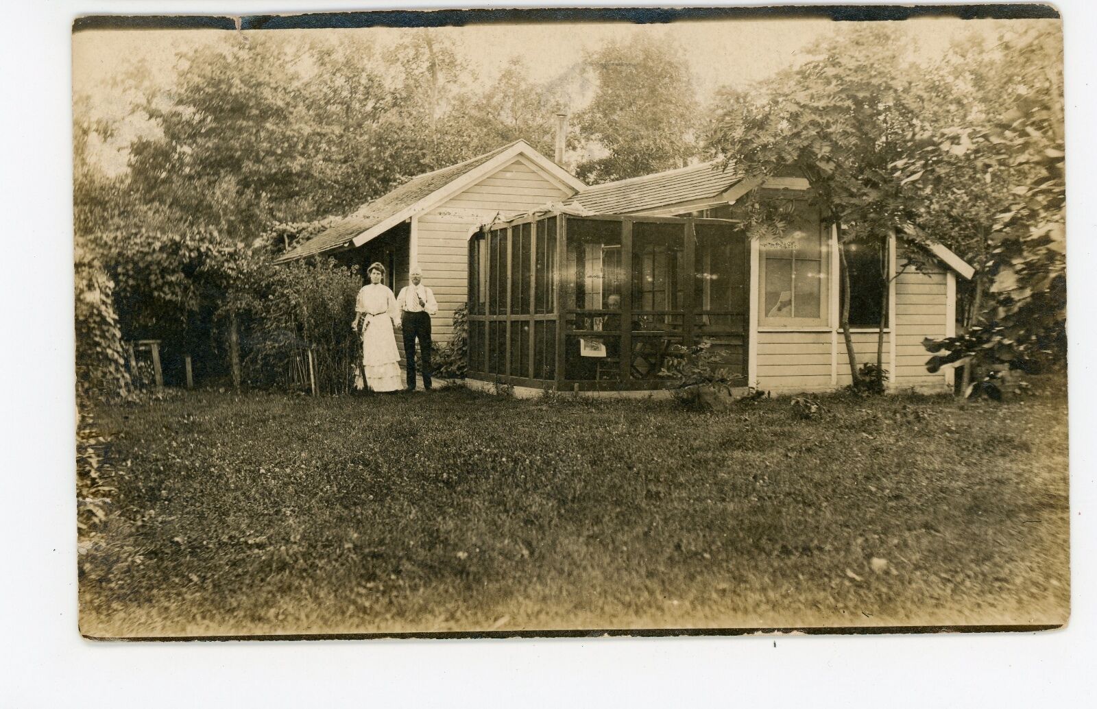 Mendota IL House RPPC Antique Lasalle County—House Photo 1907