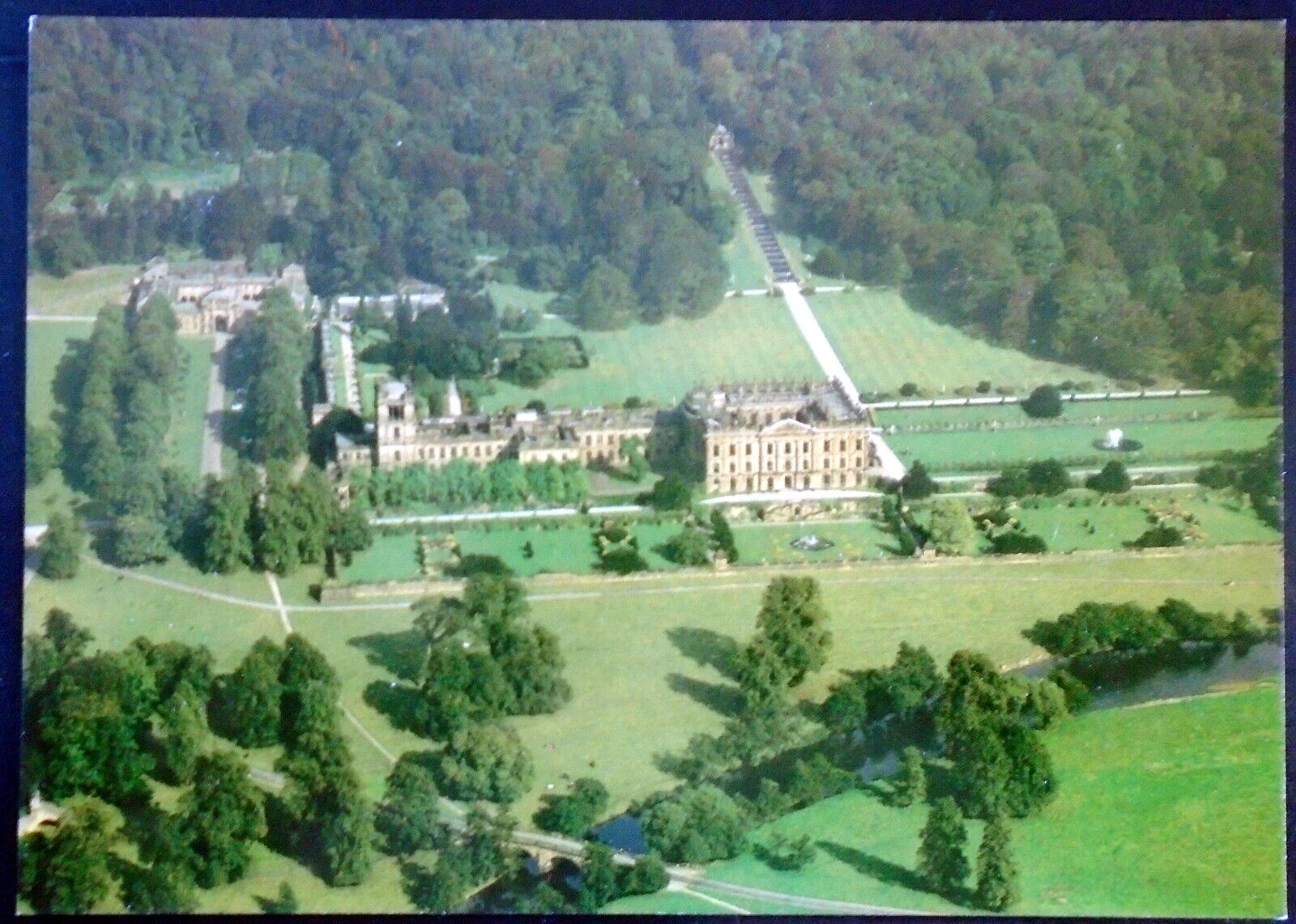 Aerial View of Chatsworth House, Derbyshire Dales, Duke of Devonshire