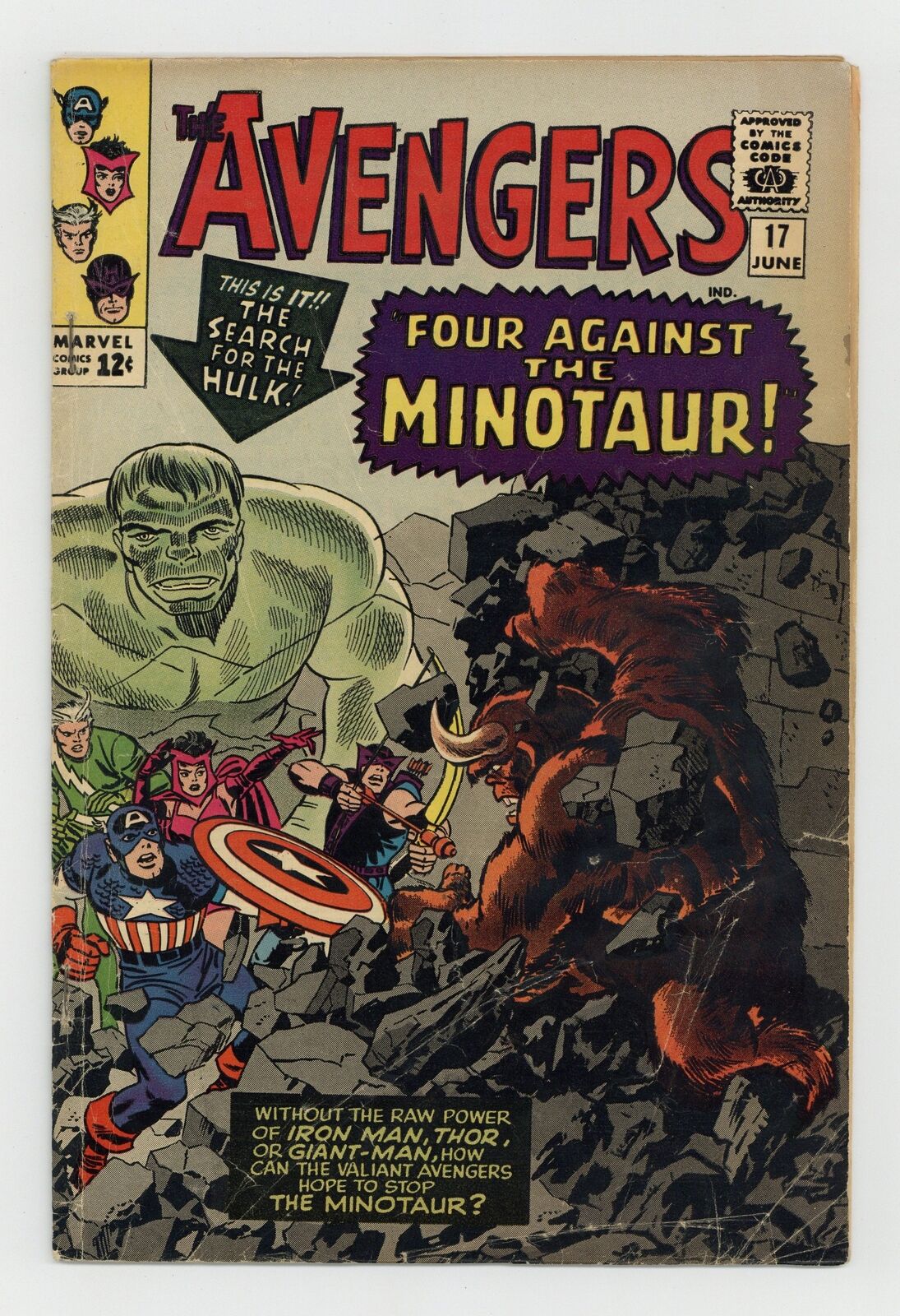 Avengers #17 VG- 3.5 1965