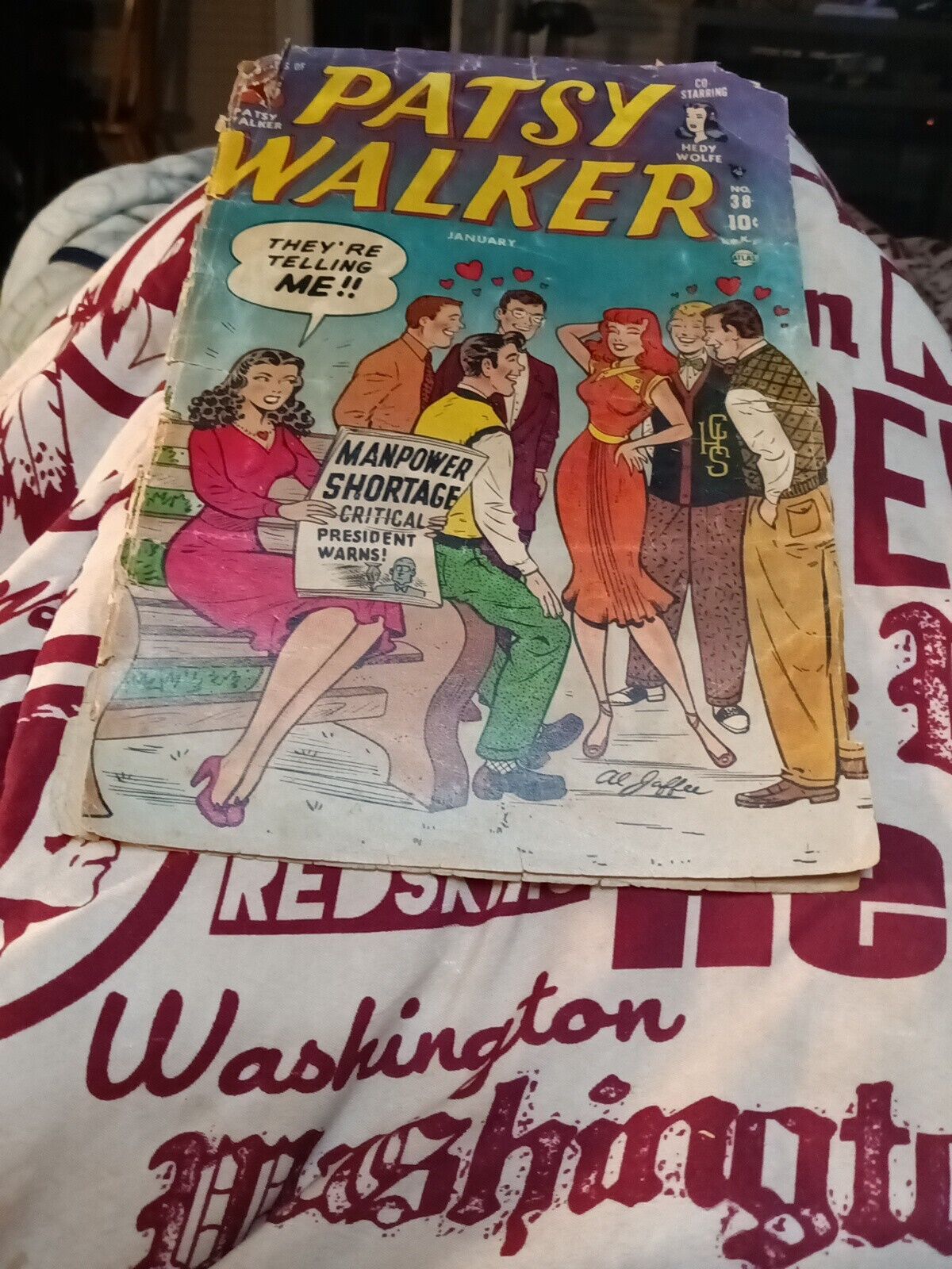 Patsy Walker #38 Good Girl Art Humor Golden Age Comic Book Al Jaffee Cover Only