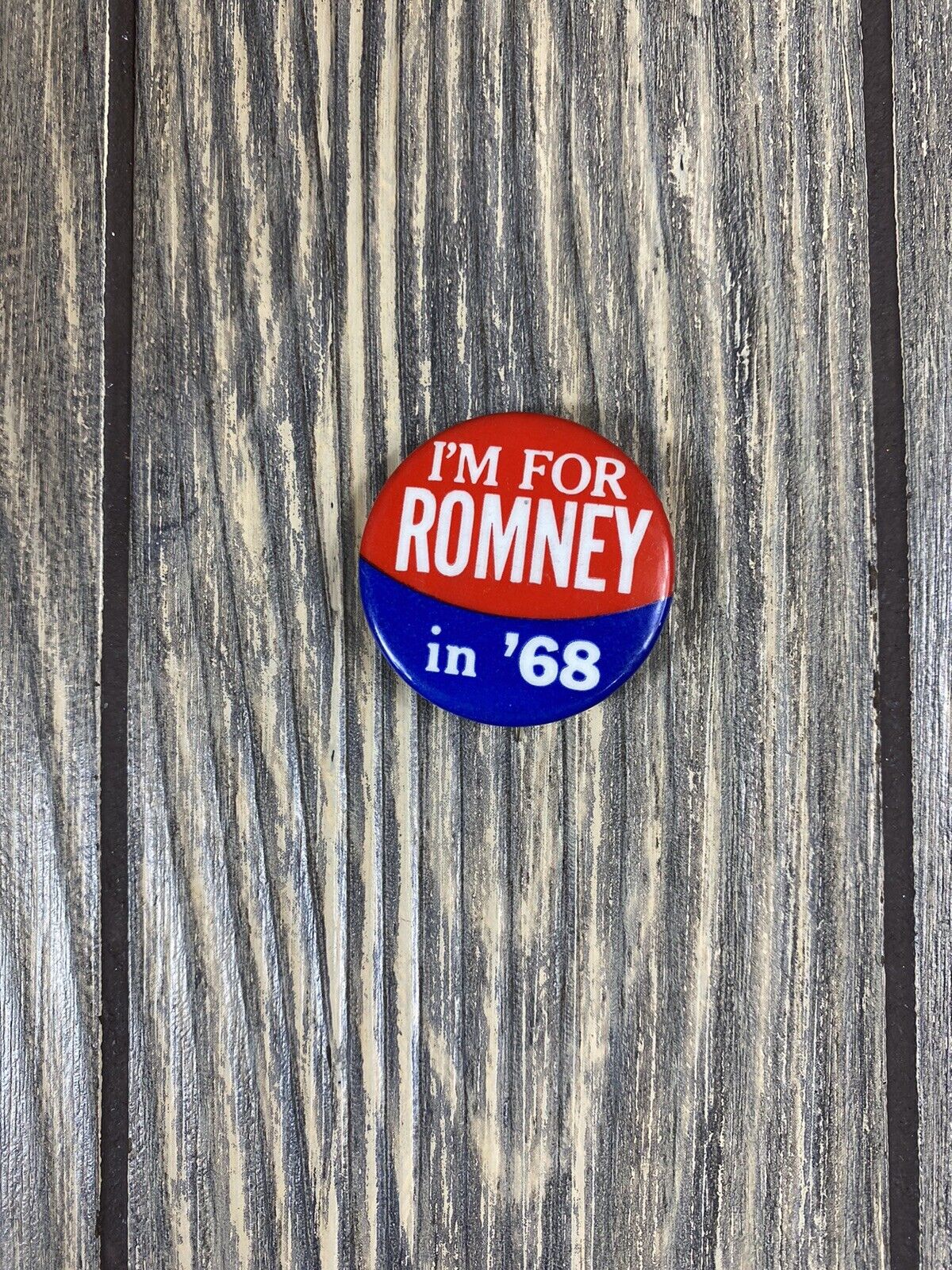 Vintage 1.25” Im For Romney in ‘68 Political Pin Button M