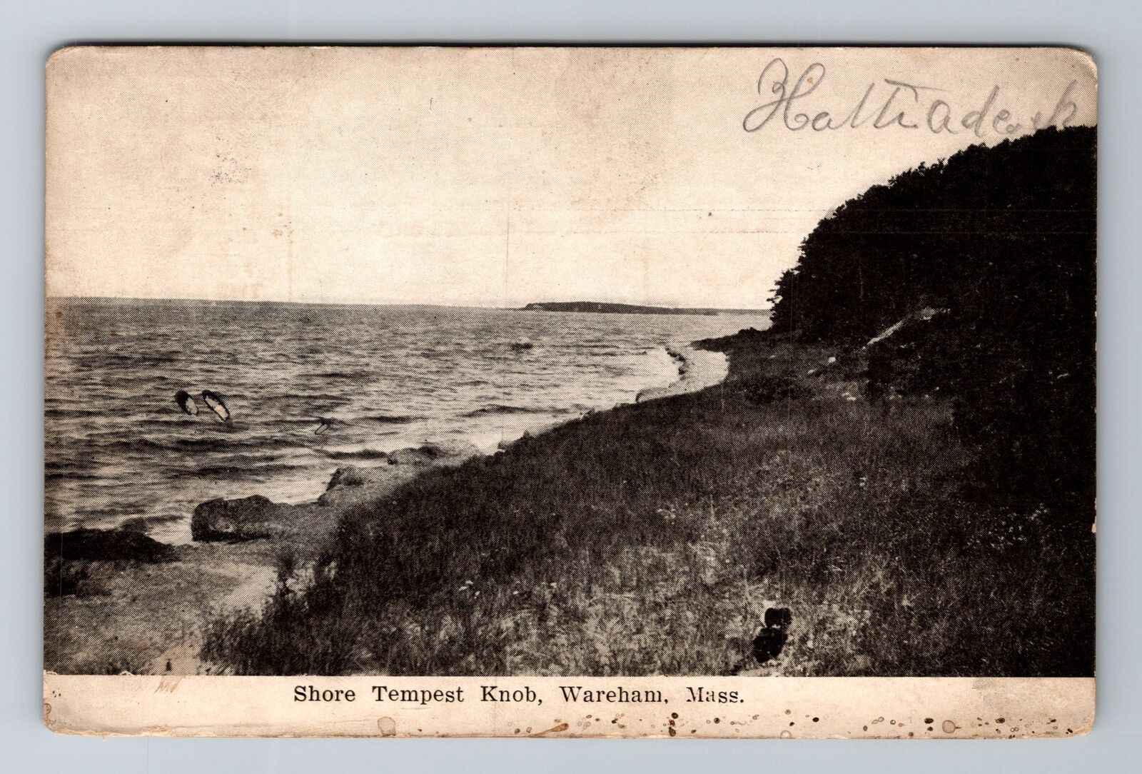 Wareham, MA-Massachusetts, Shore Tempest Knob Antique c1908, Vintage Postcard