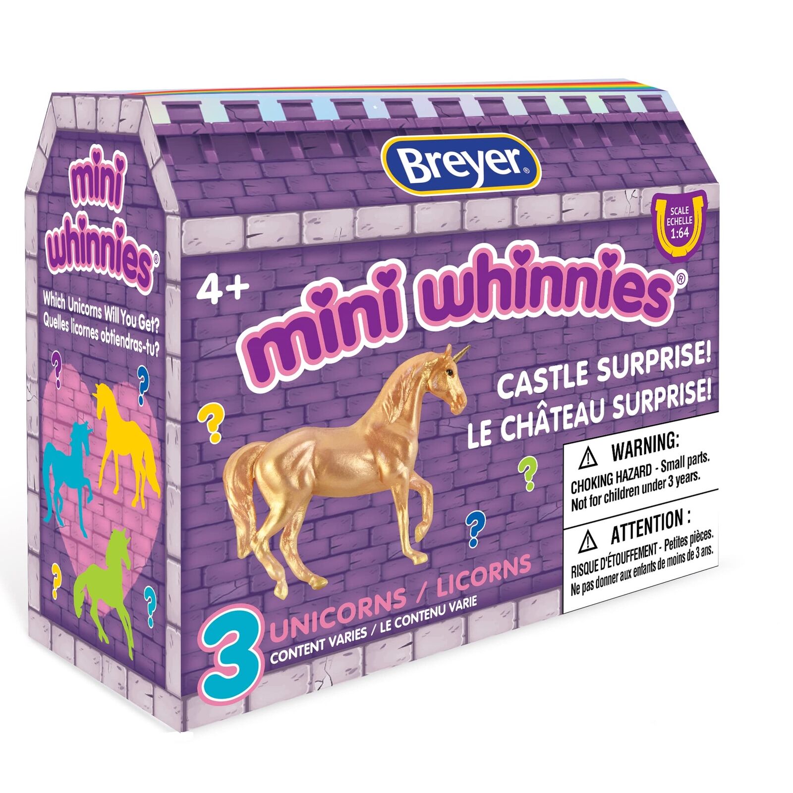 Breyer Horses Mini Whinnies Castle Surprise | 3 Unicorns | Random Assortment | 1