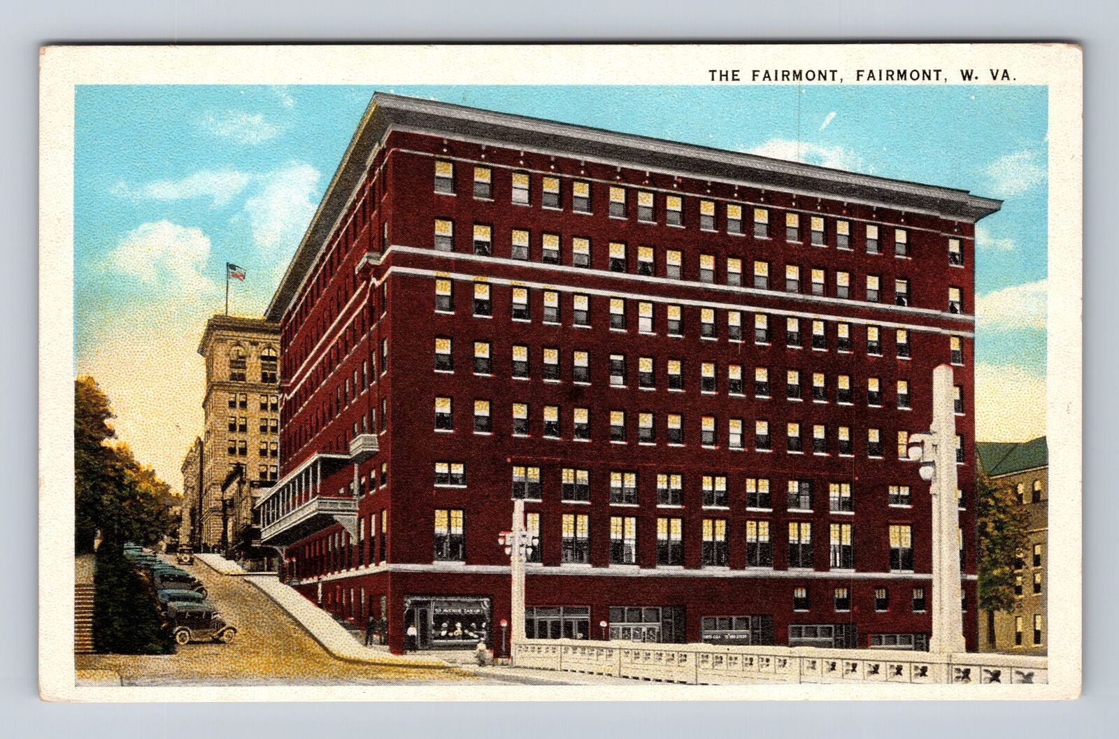 Fairmont WV-West Virginia, The Fairmont, Antique, Vintage Souvenir Postcard