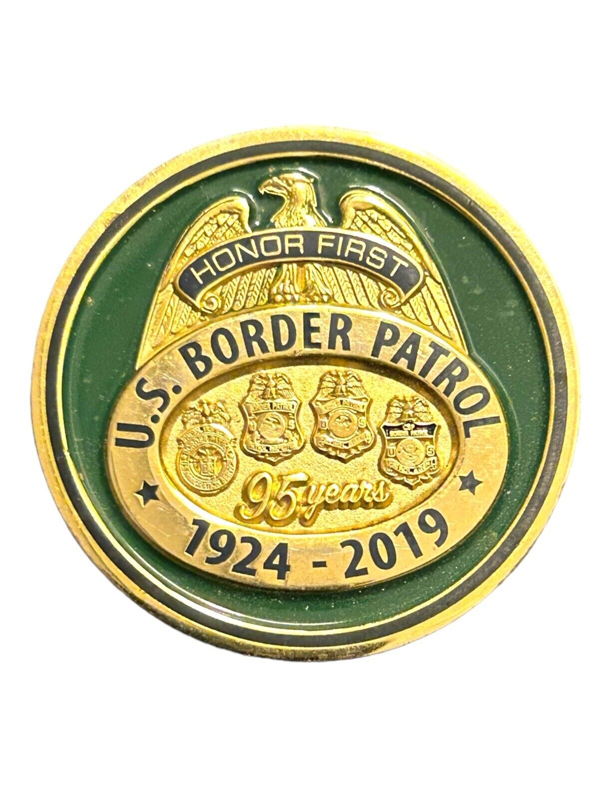 United States Border Patrol 2019 95th Anniversary Challenge Coin USBP US CBP 4U