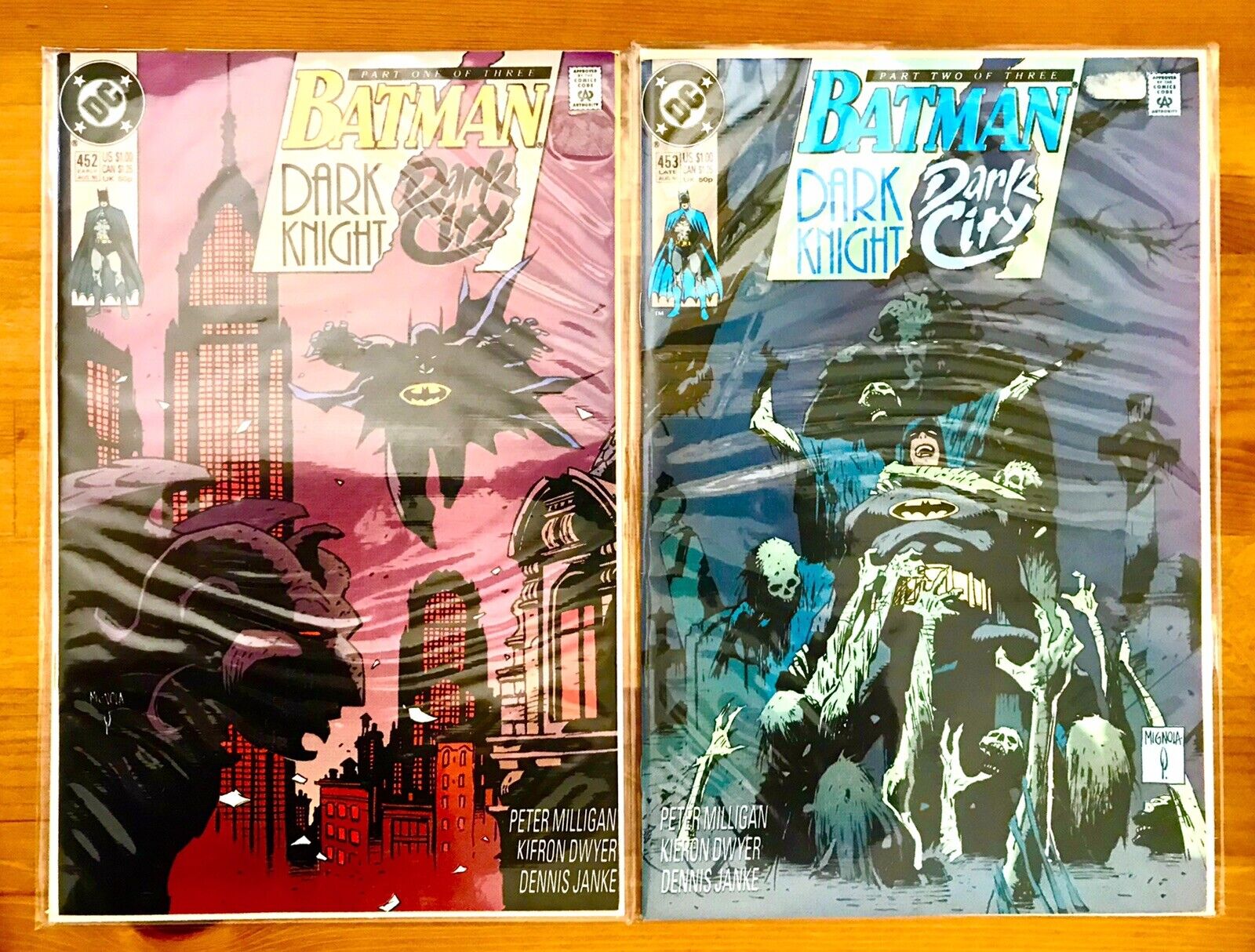BATMAN #452 & 453 DC COMICS 1ST BARBADOS KEY ISSUE Awesome Lot 1990