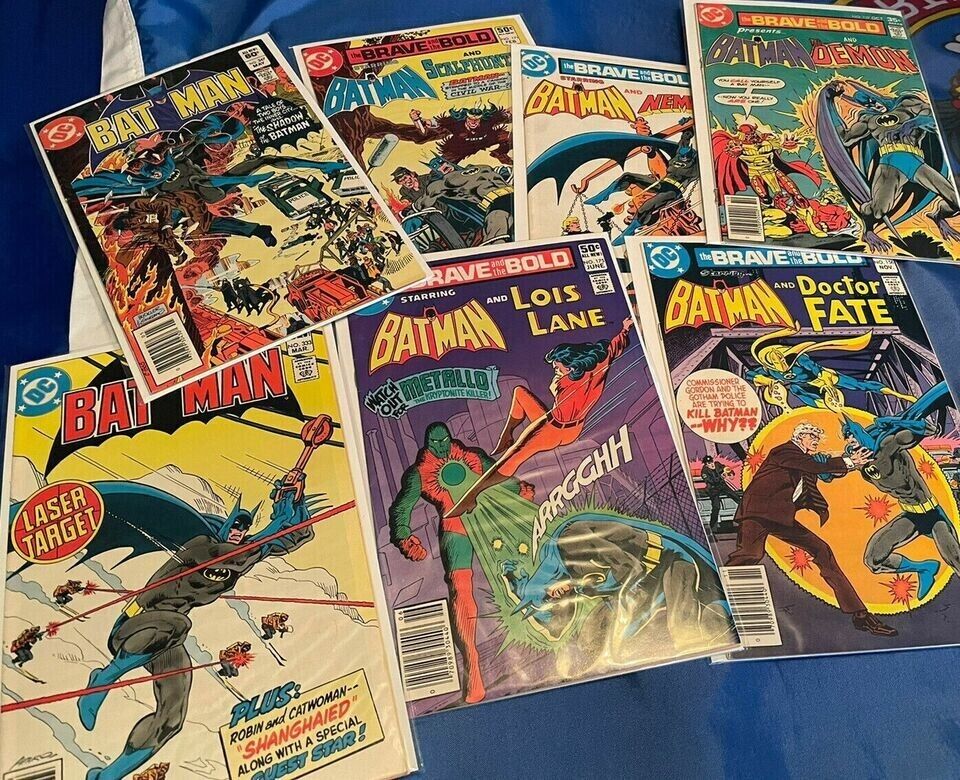 MARVEL DC COMICS Lot Of 10 Comics Spider-Man/Batman/more, + Includes 1970\'s