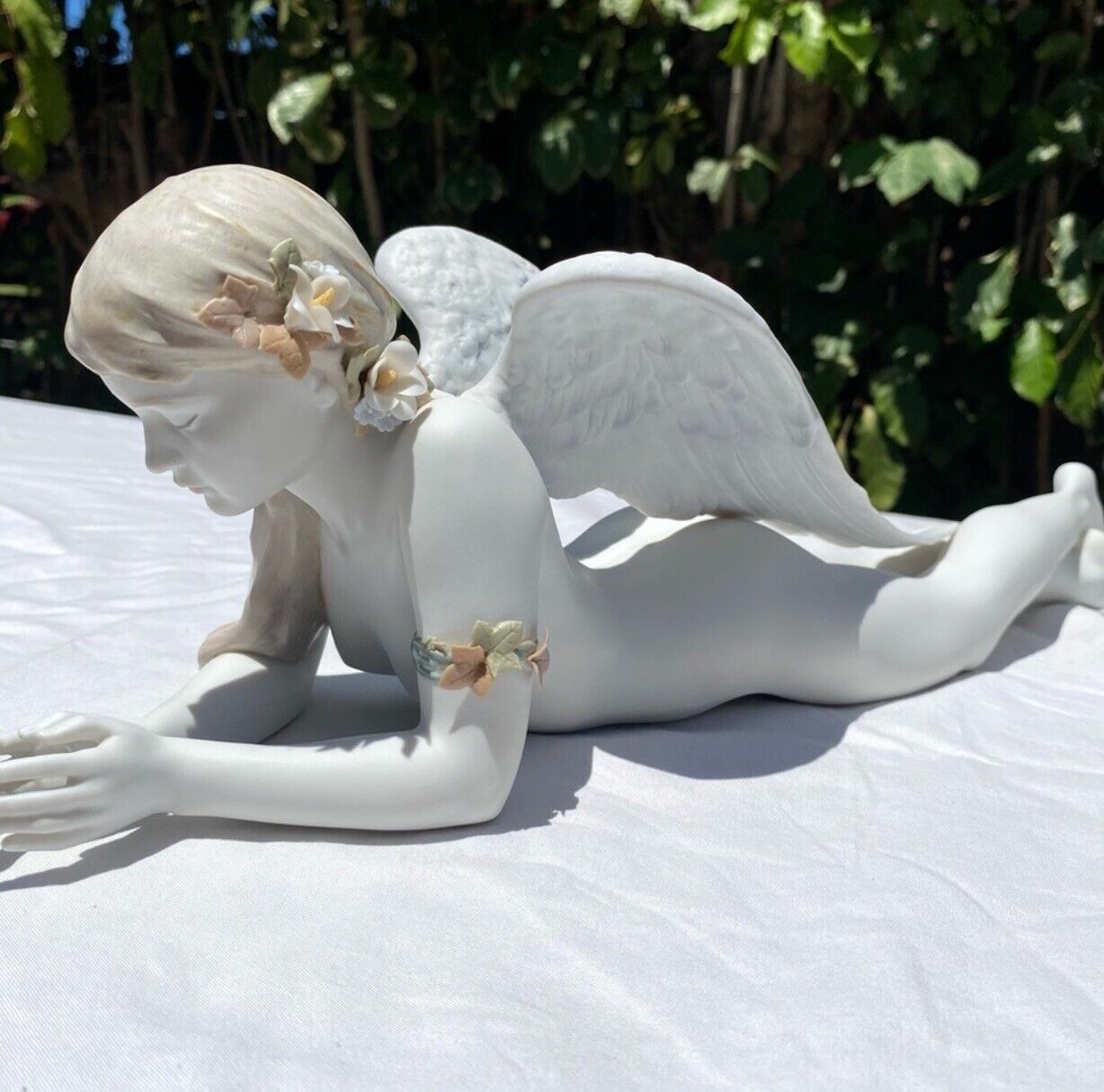 Signed Lladro Precious Angel percelain figurine made in Spain, rare