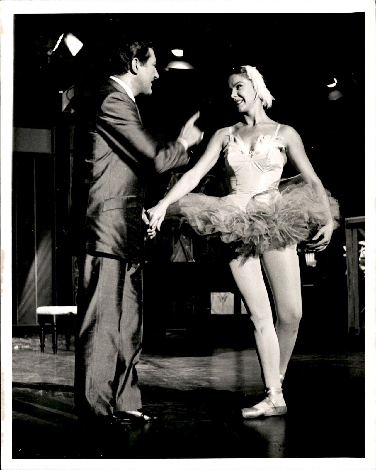 LD282 Original Loran Smith Photo LIBERACE Mr Showmanship Swan Ballerina Tutu