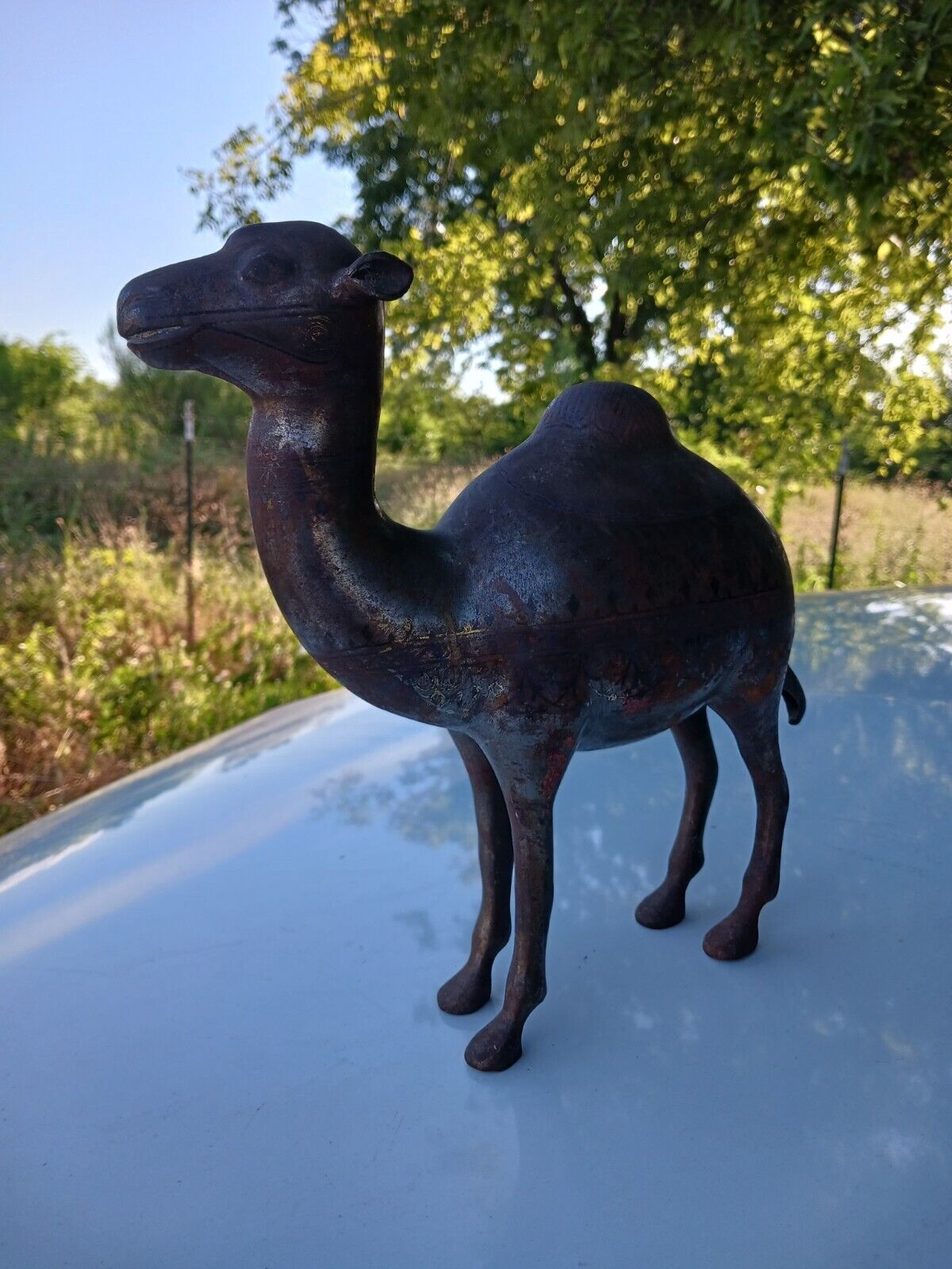 Vintage Steel Camel Figurine Figure 10\
