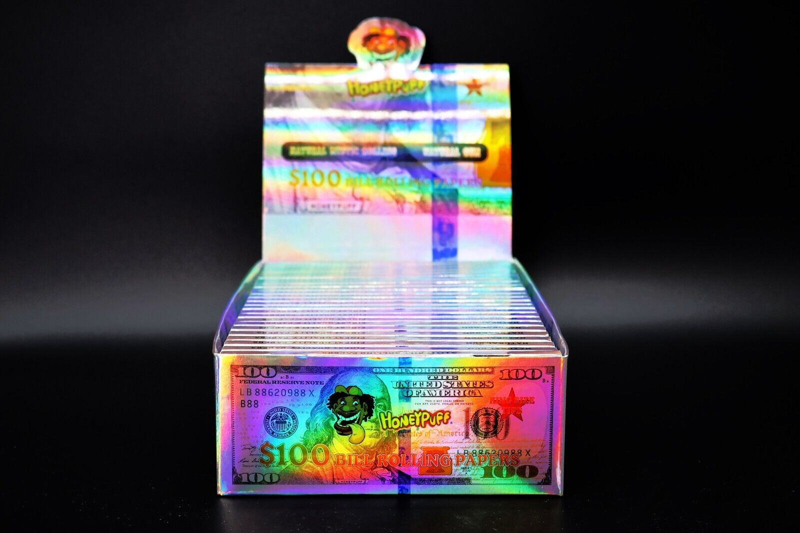 10- Pack $100 dollar bill rolling papers (72 papers) plus Tips Limited Quantity