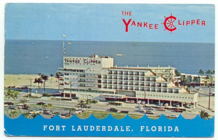 Fort Lauderdale FL The Yankee Clipper Hotel Postcard Florida