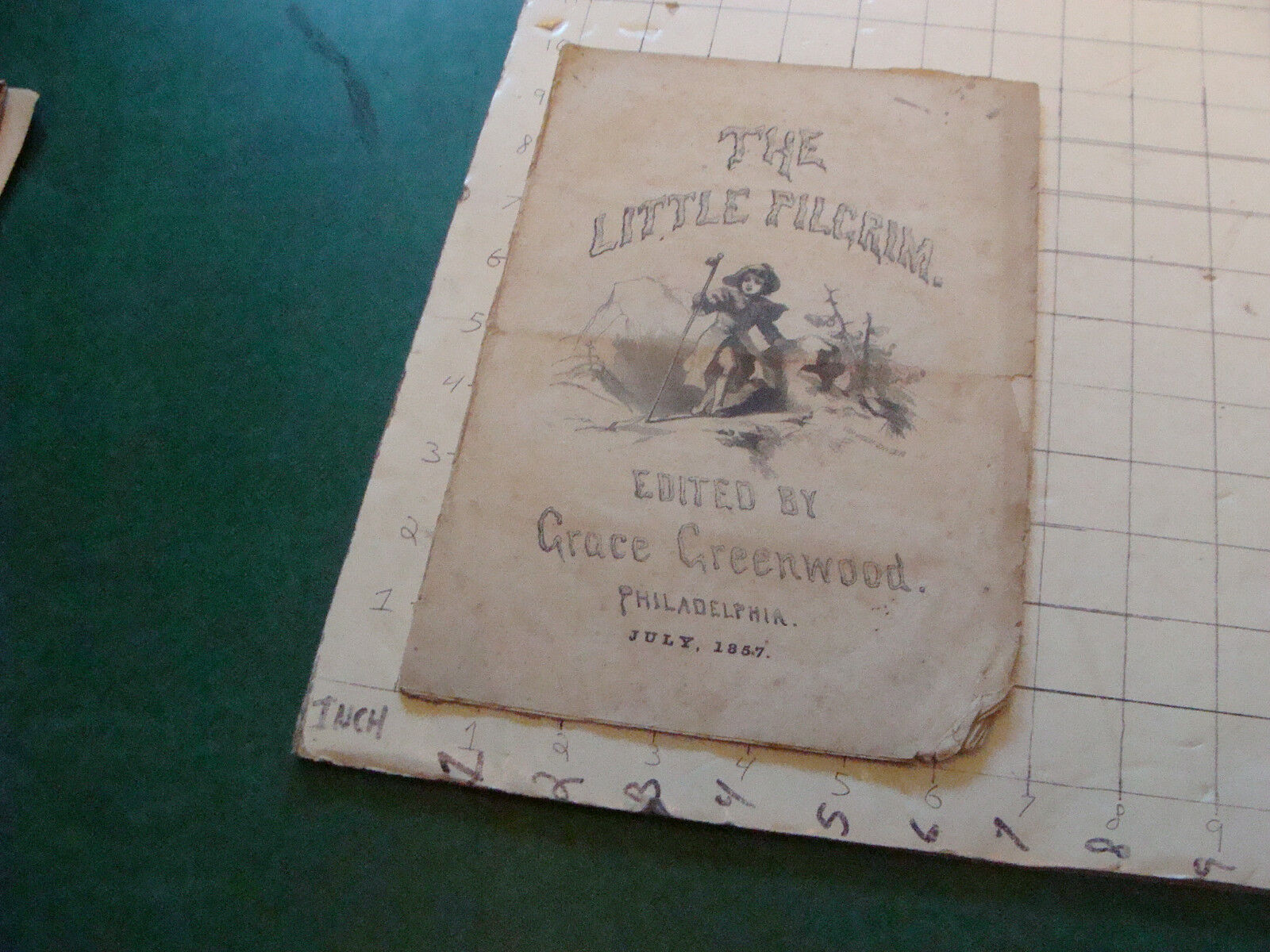 original THE LITTLE PILGRIM Sara Jane Lippincott JULY 1857 I show all pages