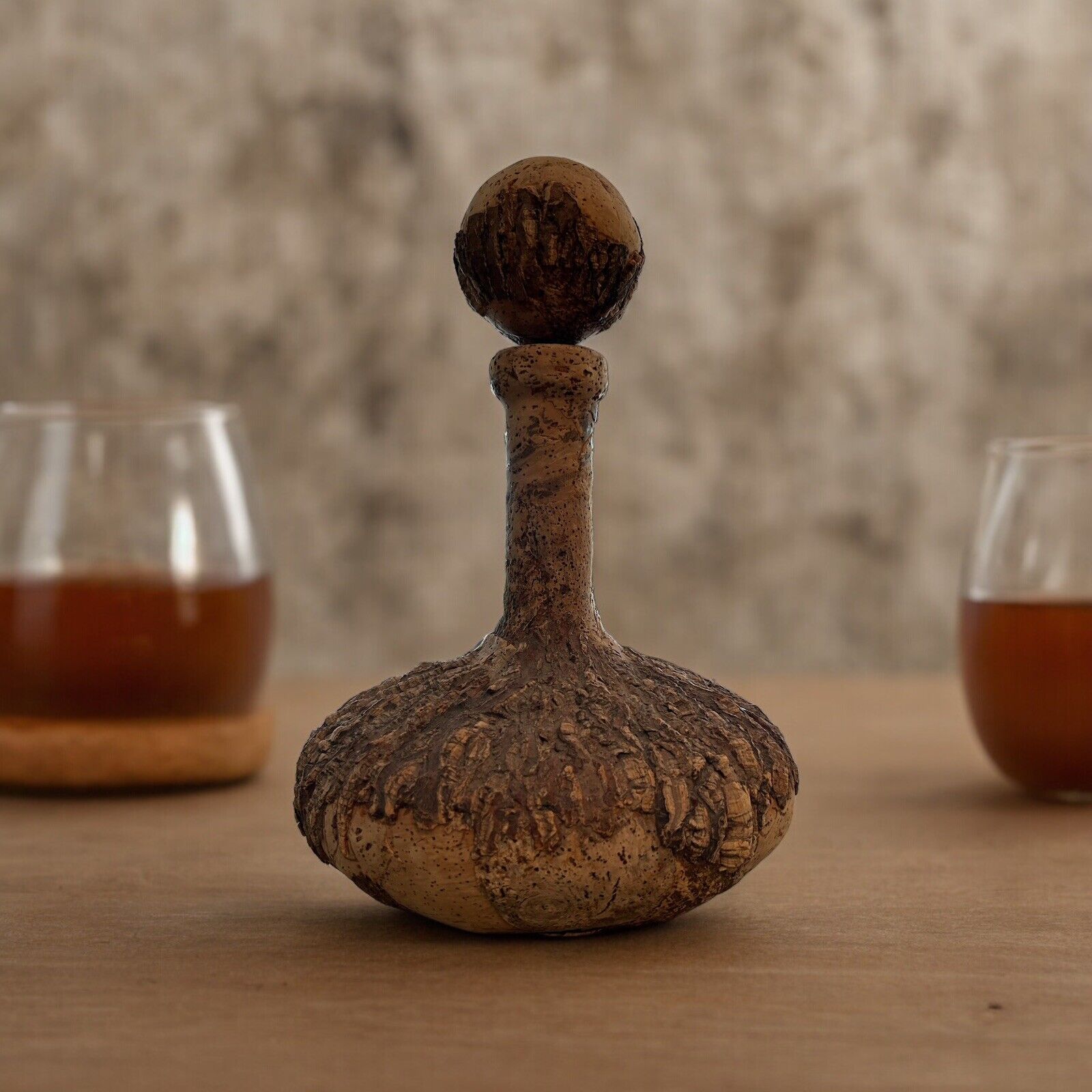 Italy Made Vintage Cork Decanter