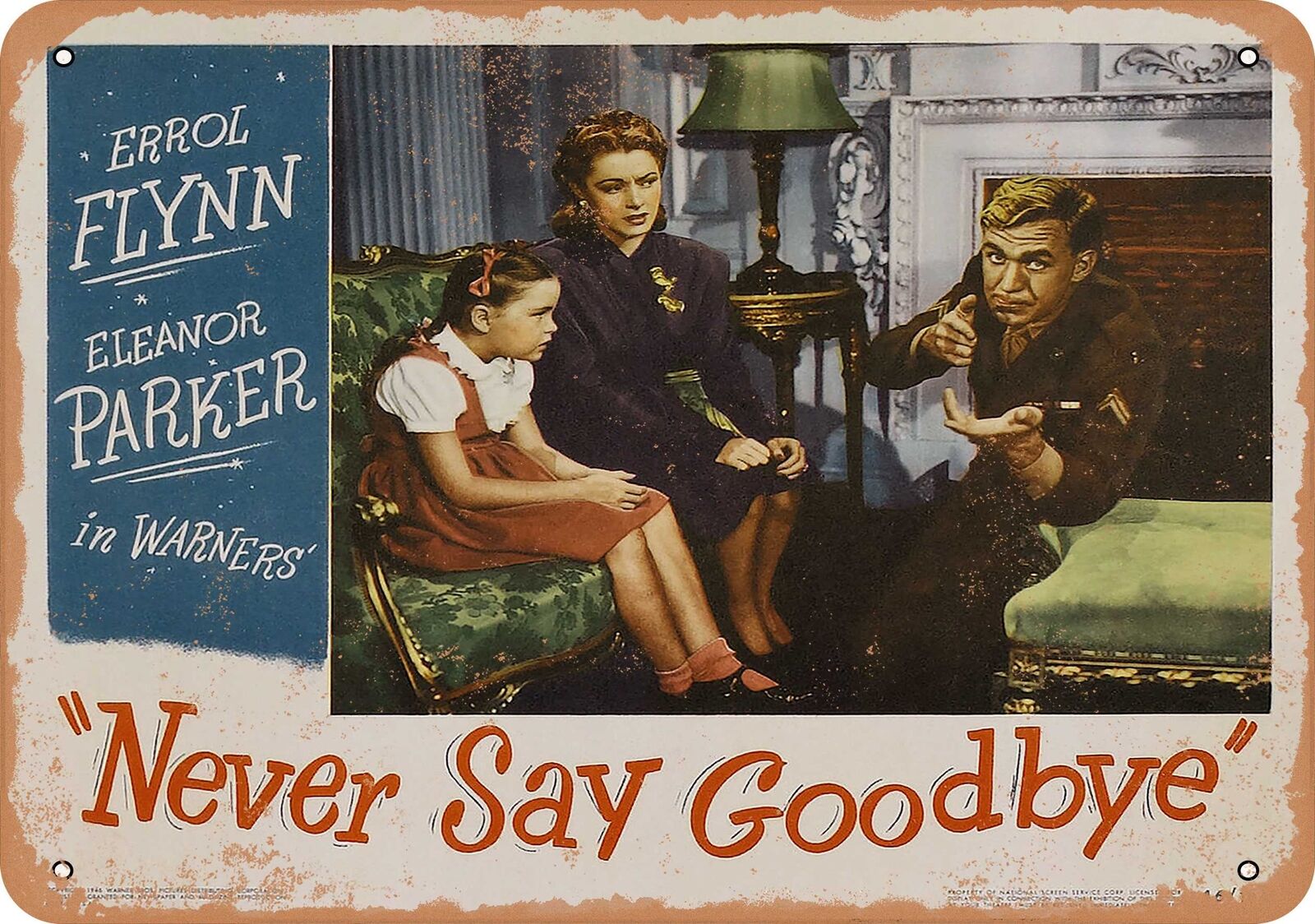 Metal Sign - Never Say Goodbye (1946) 3 - Vintage Look