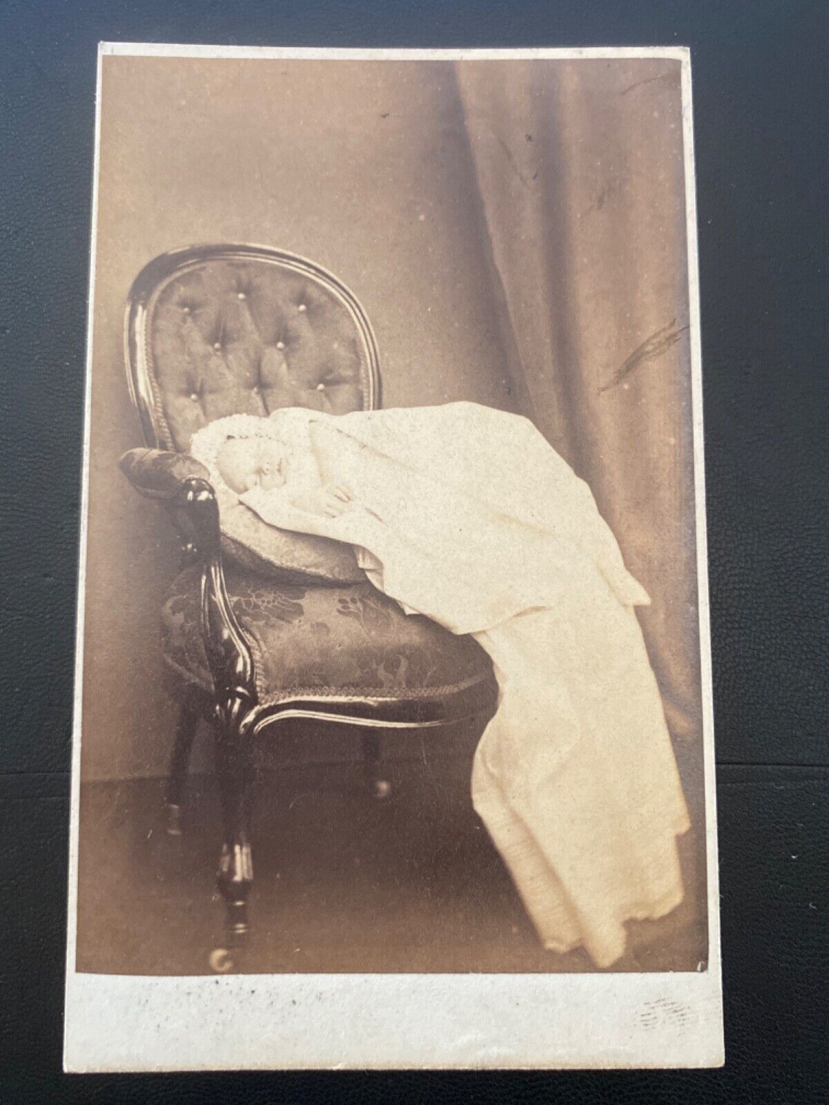 Victorian CDV POST MORTEM BABY photo by Moffat Edinburgh