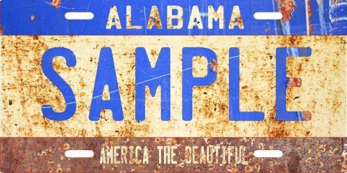 Custom Personalized Weathered Vanity Metal License Plate - Your Name Your State