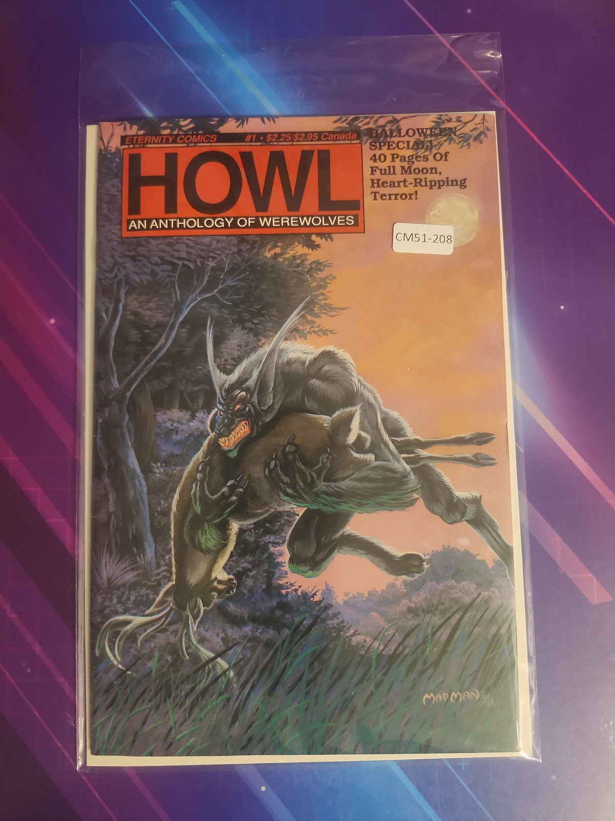 HOWL: AN ANTHOLOGY OF WEREWOLVES #1 ONE-SHOT 8.5 ETERNITY COMIC BOOK CM51-208