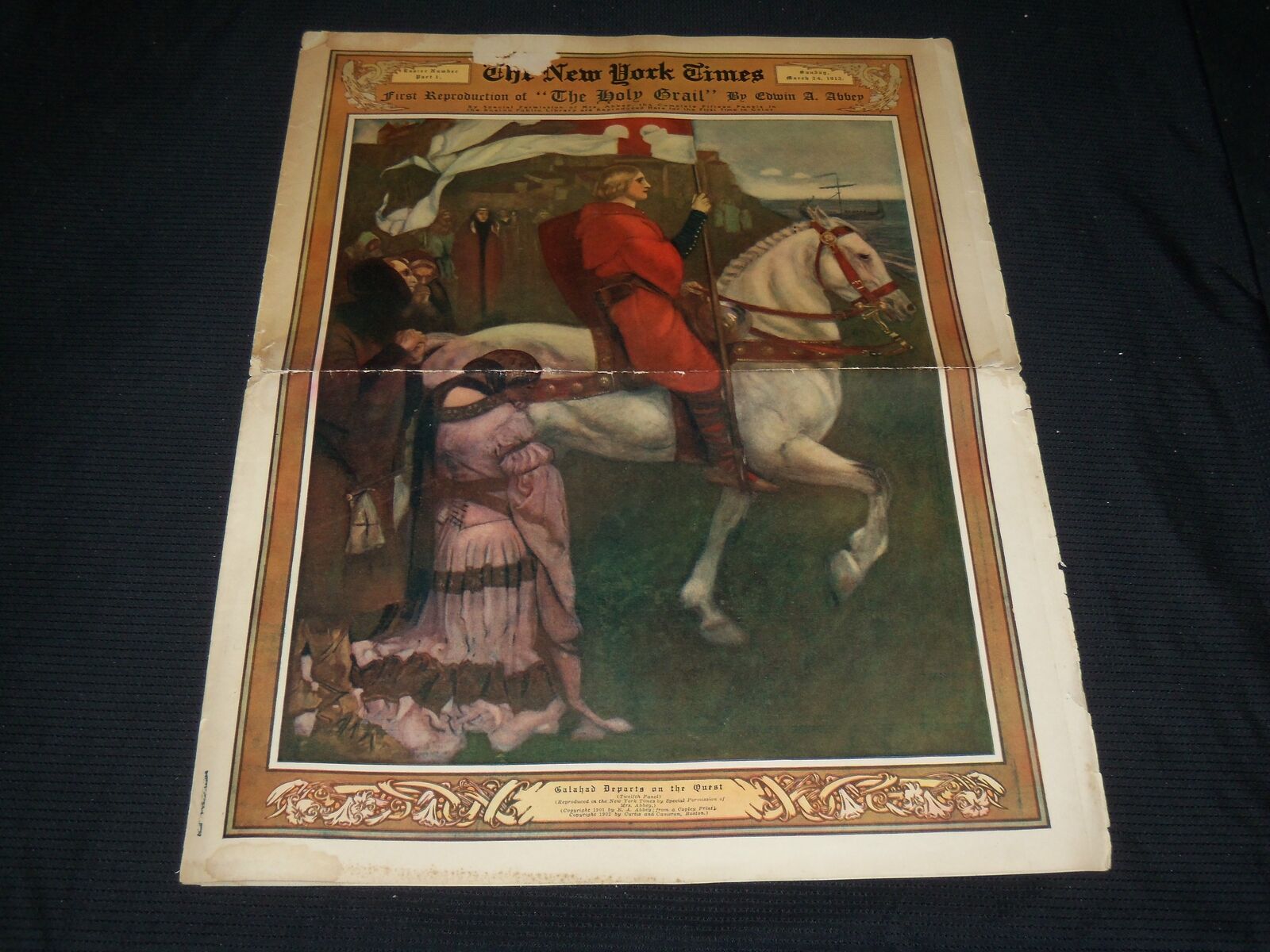 1912 MARCH 24 NEW YORK TIMES EASTER SECTION - ALL COLOR - NP 5622