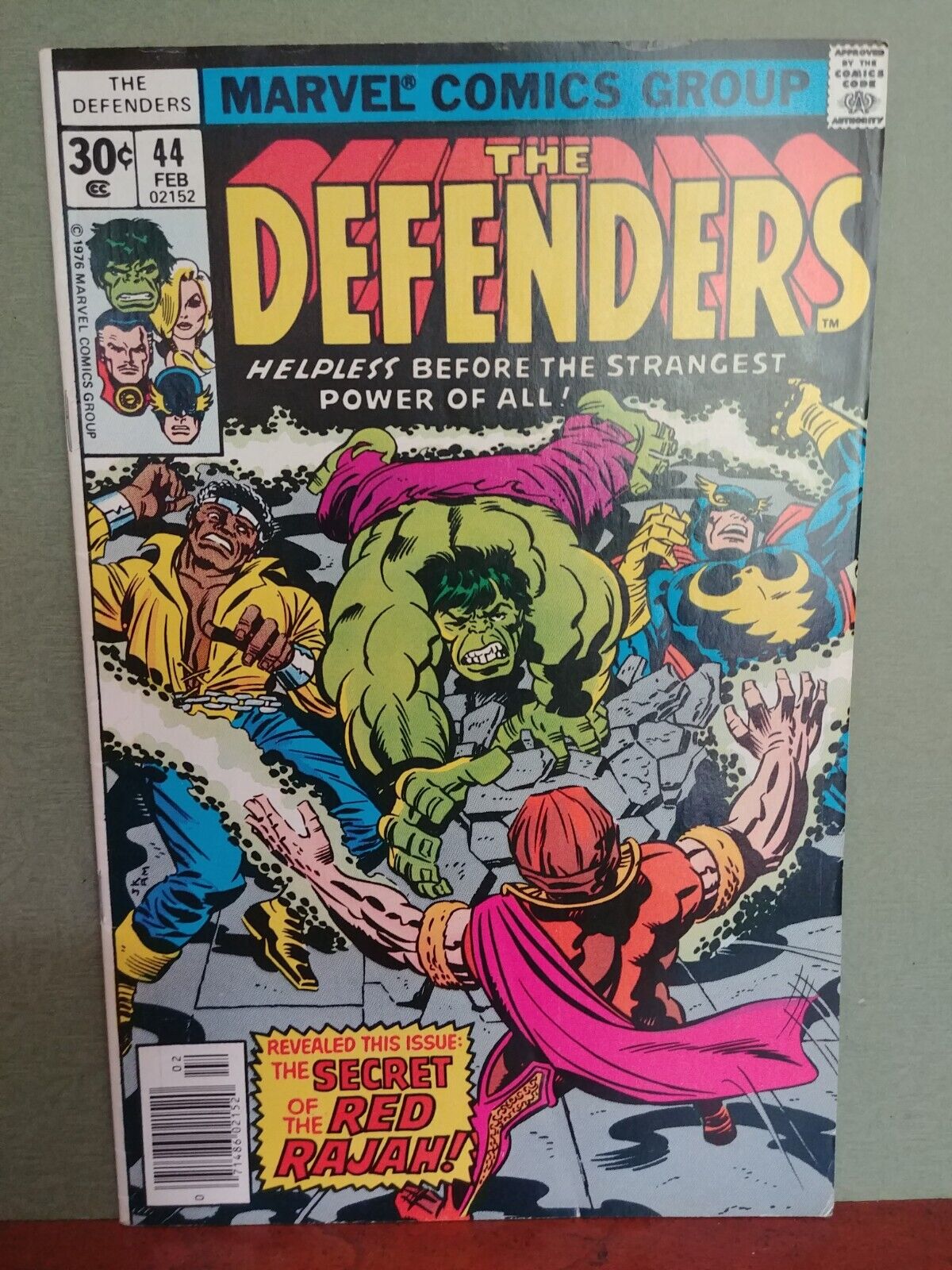 Defenders #44 Jack Kirby Cover Art-  1977   Marvel Comic  6.5