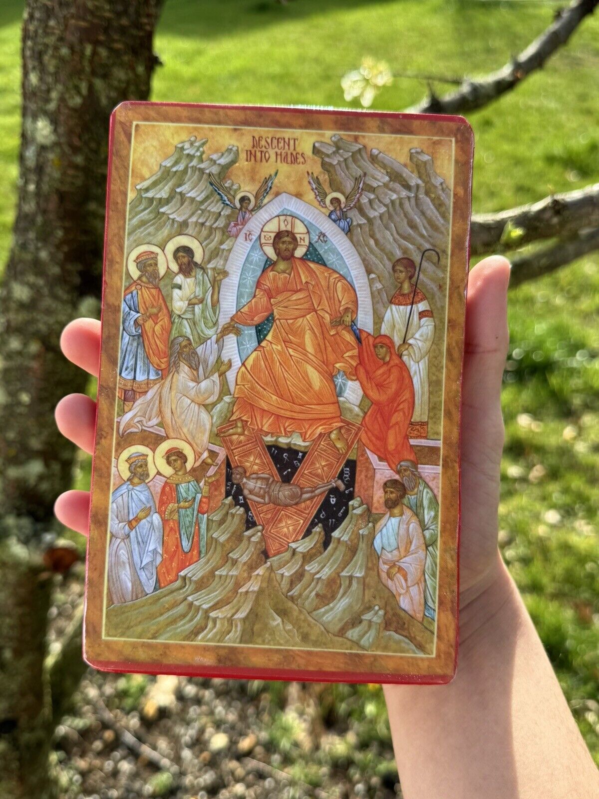 Resurrection Of Jesus Christ Handmade Orthodox Icon