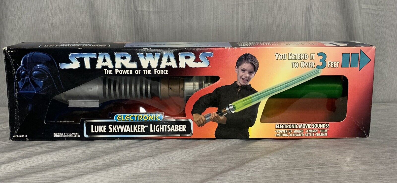 1995 Kenner Star Wars Electronic Luke Skywalker Lightsaber Power Of Force