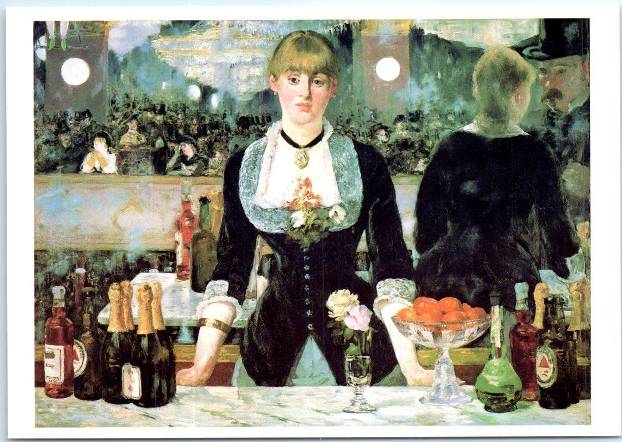 Postcard - A Bar at the Folies-Bergère By Edouard Manet - Paris, France