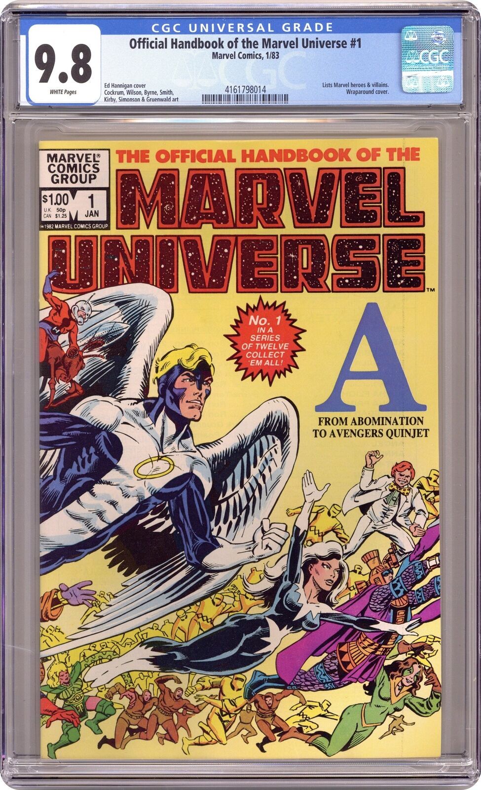 Official Handbook of the Marvel Universe #1 CGC 9.8 1983 4161798014