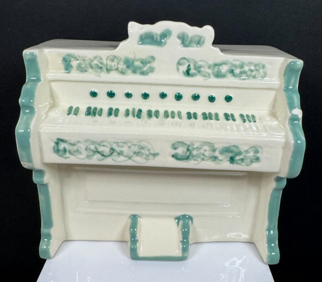 Vintage Thorens New York Upright Piano Porcelain Music Box - WORKS