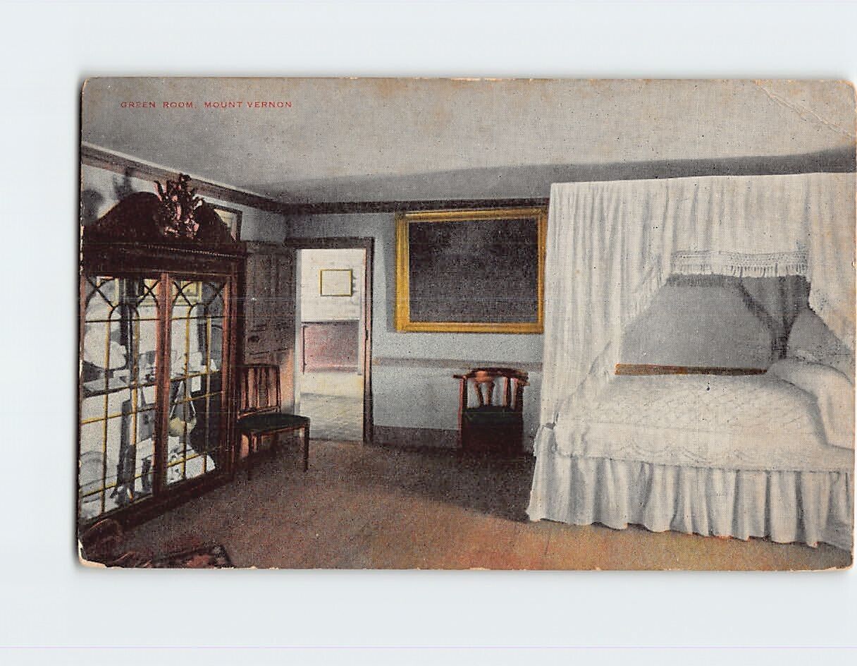 Postcard The Green Room Mount Vernon Virginia USA