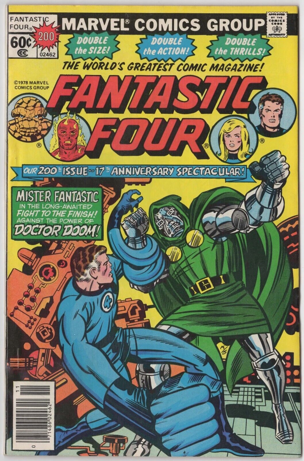 FANTASTIC FOUR #200 MARVEL COMICS NOV 1978 VF- 7.5 DOCTOR DOOM - HI-RES SCANS