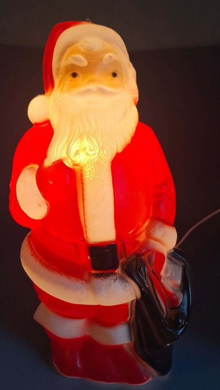 Vintage Santa Claus Christmas Empire Plastic Corp blow mold 13\