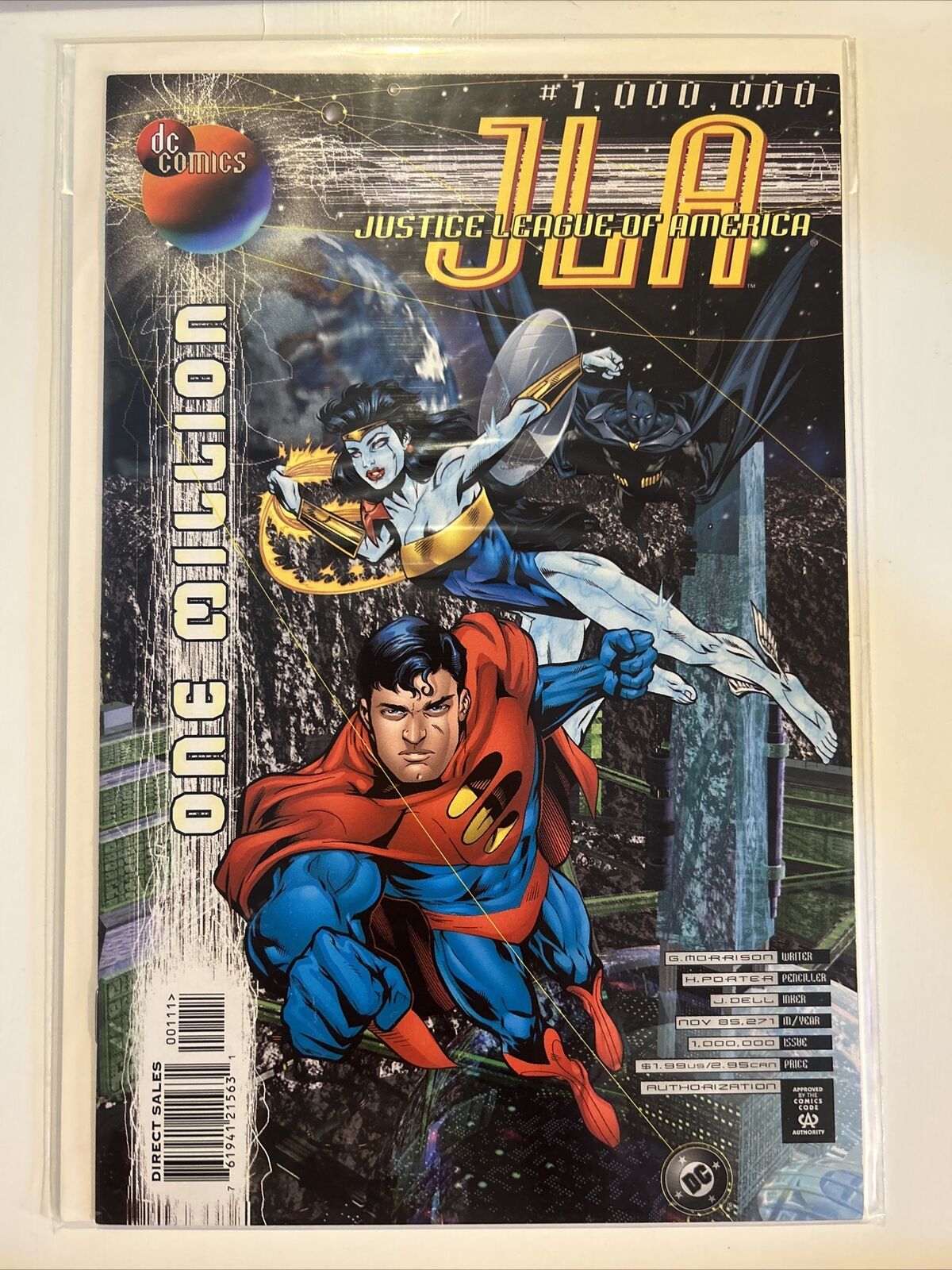 JLA 1,000,000 Justice League America One Million DC Comics 1998 Bagged Boarded