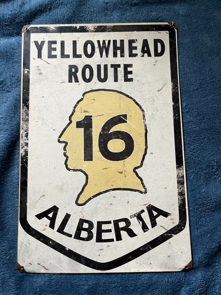 Yellowhead Route 16 Alberta Canada reproduction highway metal sign 17.5\