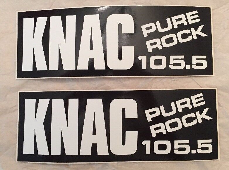 Pure Rock 105.5 KNAC Bumpersticker (2x Per Purchase) VINTAGE Metallica NEW