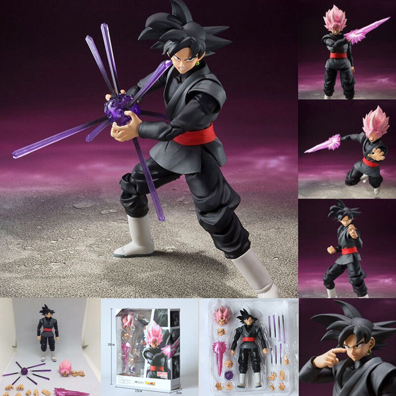New 6‘’Z S.h.figuarts Goku Gokou Black Super Saiyan Rose Action Figure Toy Gift