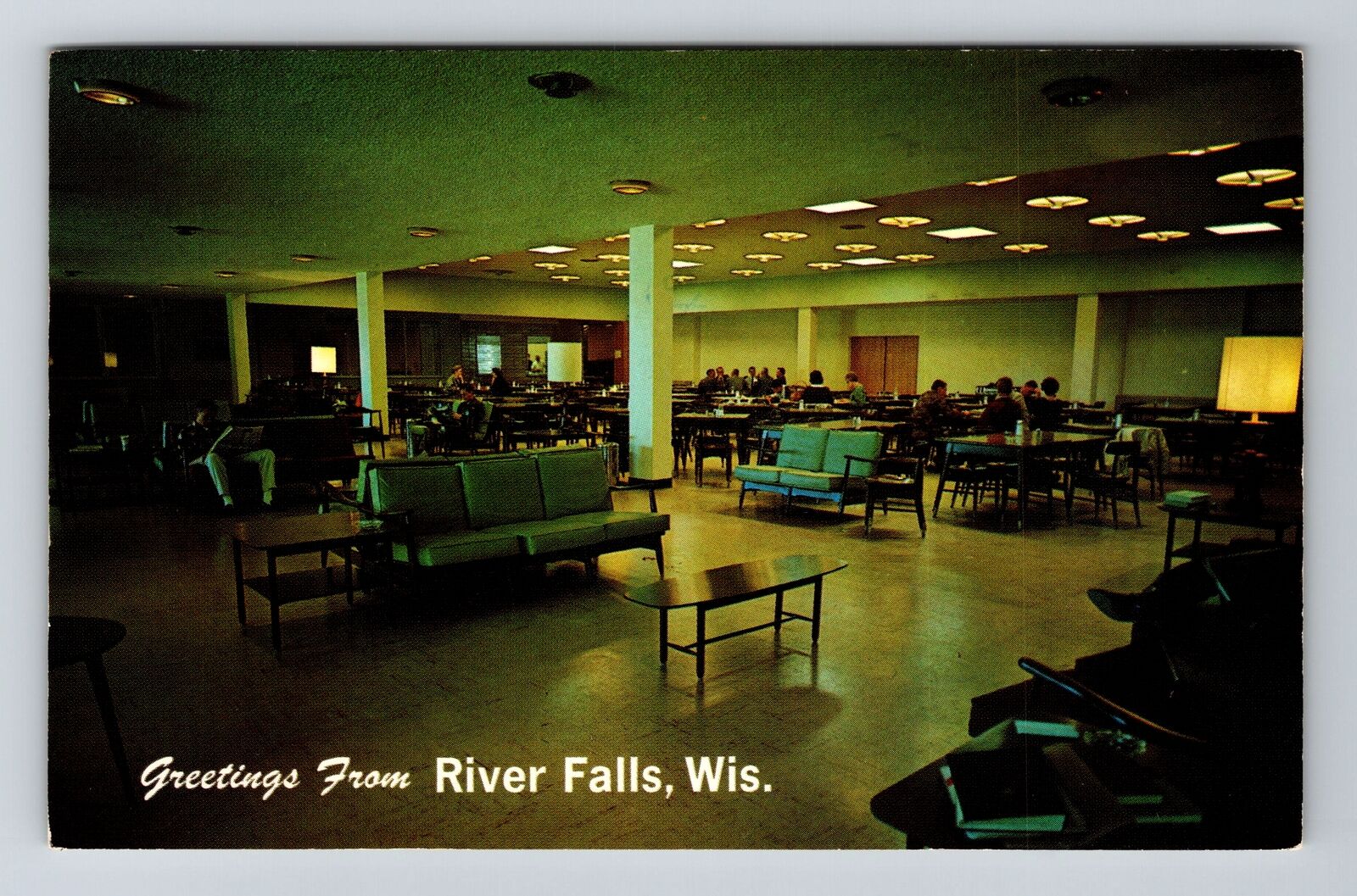River Falls WI-Wisconsin, Wisconsin State University Center Vintage Postcard