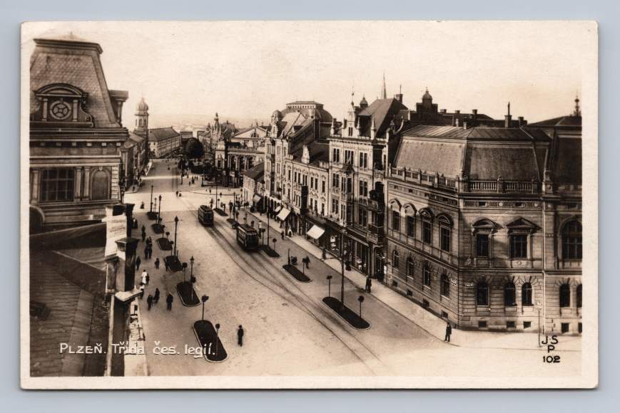 Pilsen PLZEN Czech Republic RPPC Photo Postcard Cover to Austria ~1920s