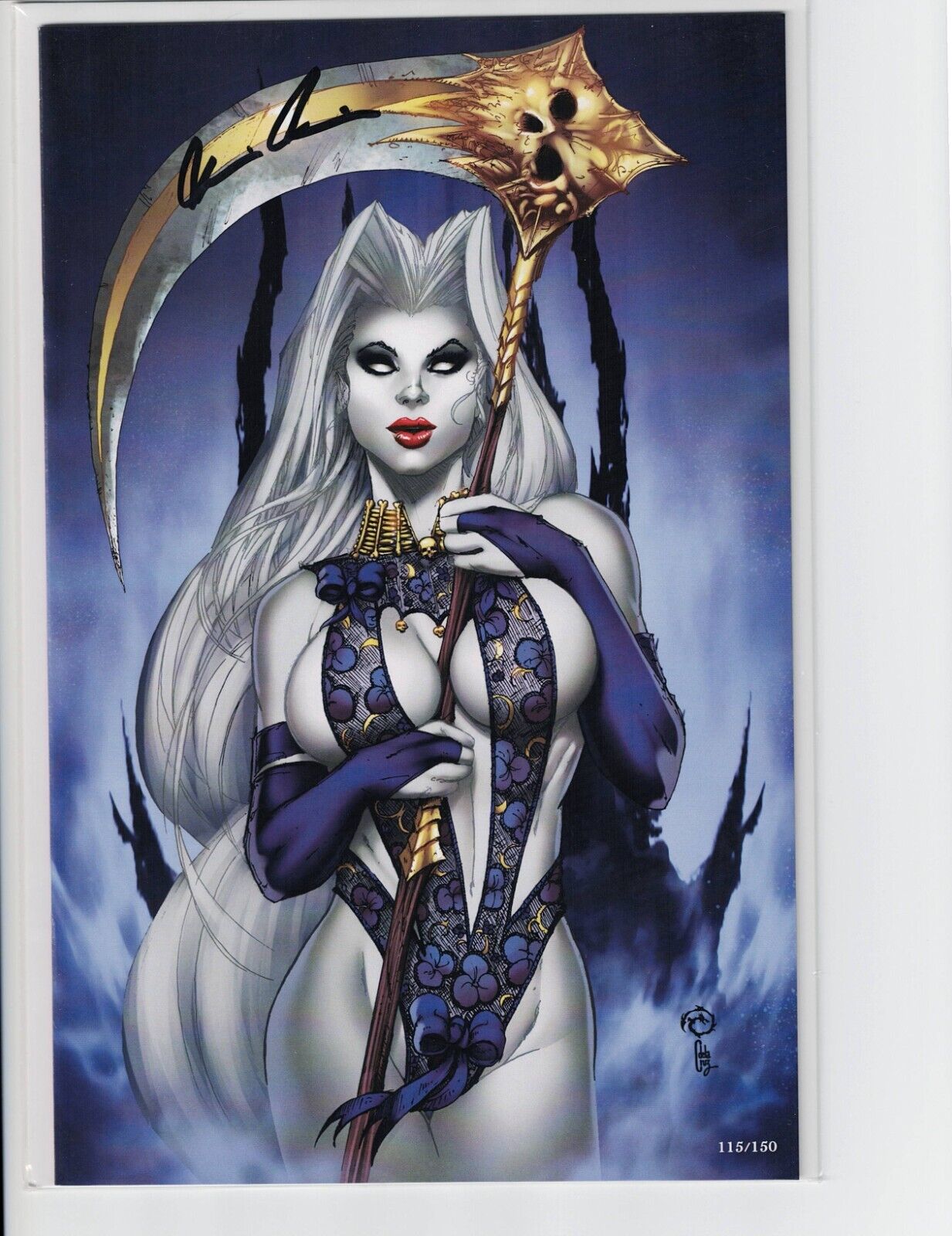 Lady Death Damnation Game 1 Chase Purple Sublime Virgin Artist Jesse Wichmann NW