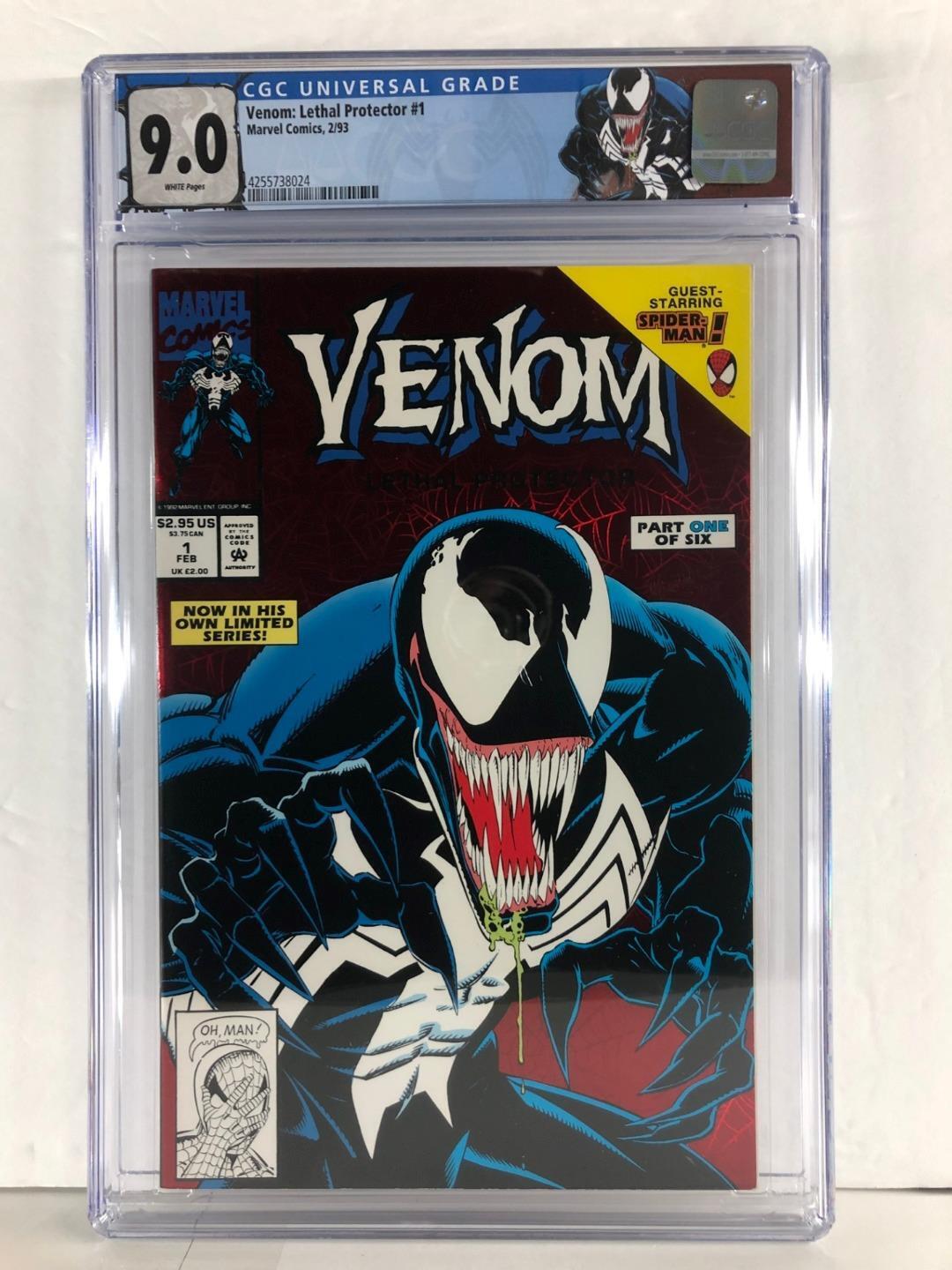 Venom Lethal Protector 1 - 1st Venom Solo Title - Custom Label - CGC Graded 9.0