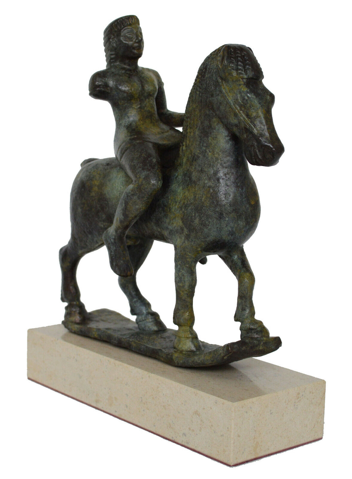 Bronze statuette Rider on horse - Dioscuri - National Archaeological Museum