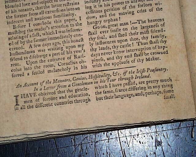President GEORGE WASHINGTON State of the Union Address Signed 1792 old Magazine