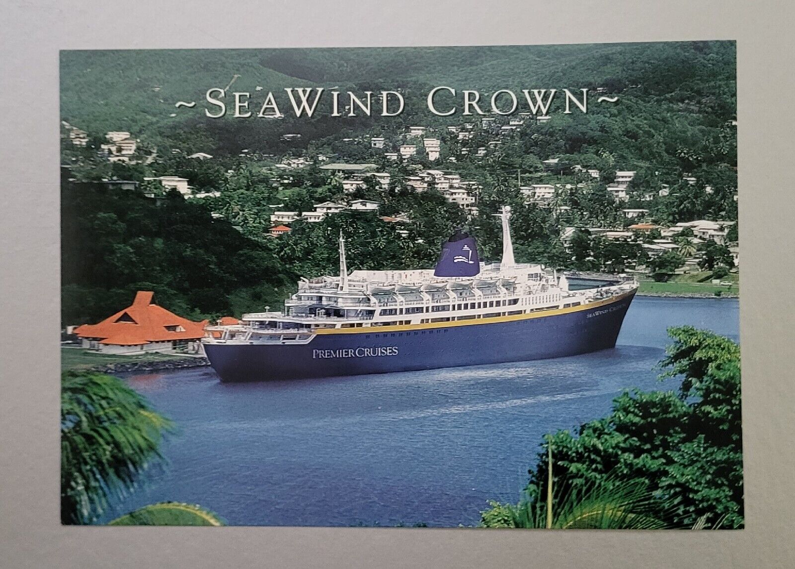Vintage PREMIER CRUISES SEAWIND CROWN Postcard 4\
