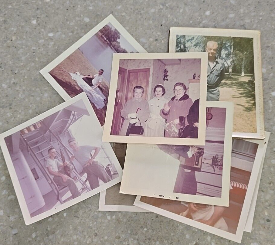 Lot 1960s Found Photographs Snapshots Pictures Men Women Family Life Car Vietnam