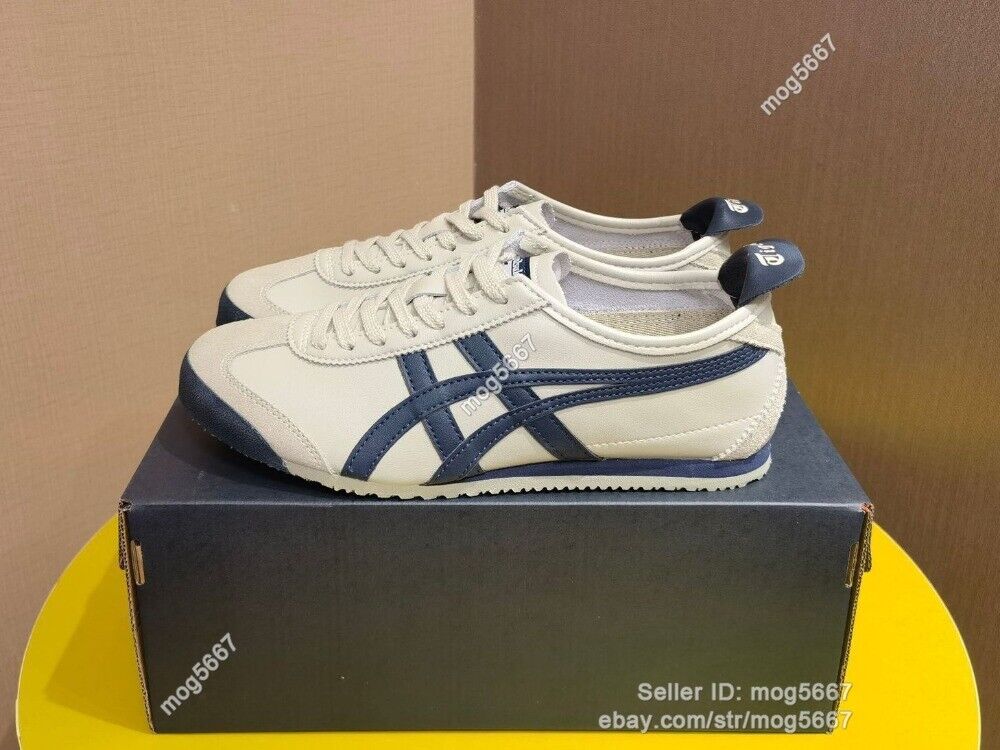 Classic Onitsuka Tiger MEXICO 66 Unisex Shoes Birch/Peacoat New 1183C102-200