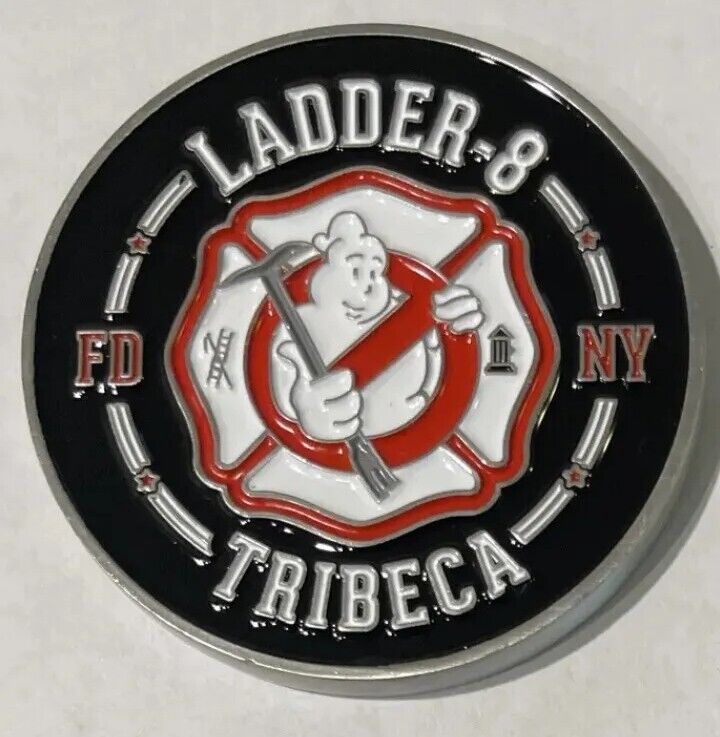 Ladder-8 Tribeca New York Fire Department Ghost Busters Challenge Coin FDNY