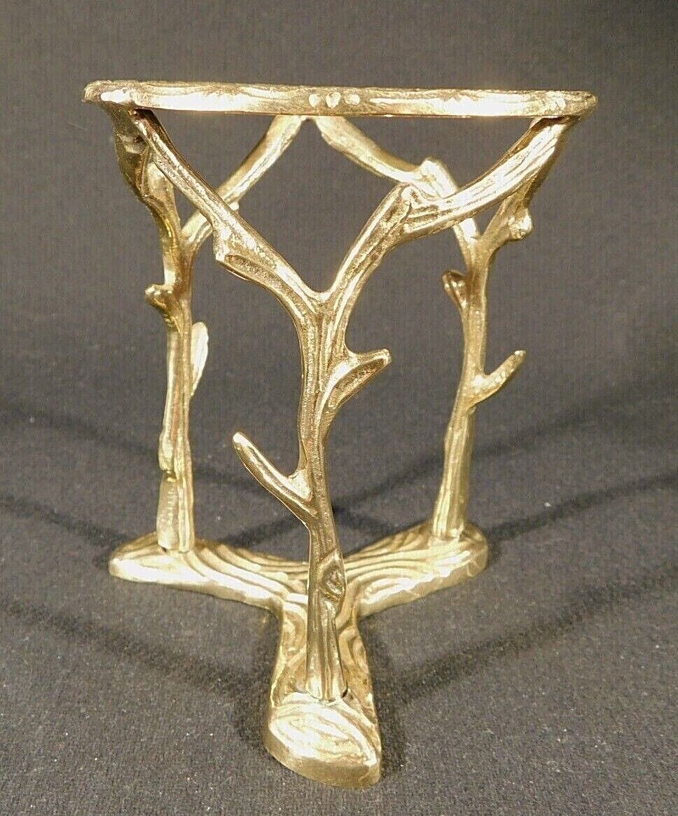 Sphere Display Stand Large Size Solid Brass Tall BRANCH Design